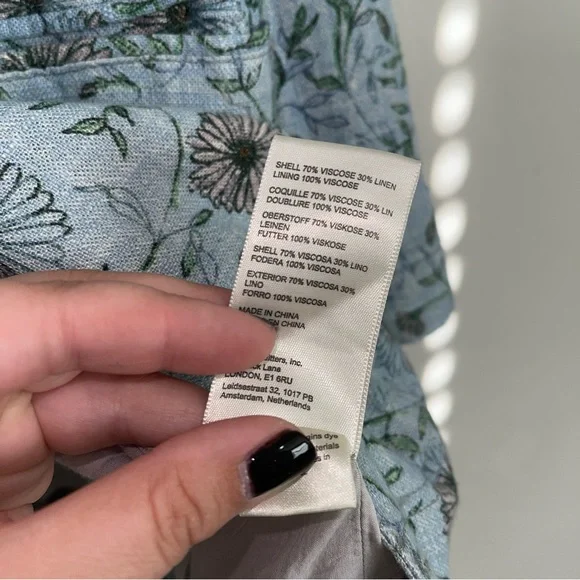 Free People We The Free Floral Print Blazer Size Medium - Picture 5 of 7